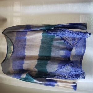 Long Sleeve top with crochet details  by Vintage Havana